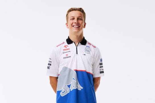 Liam Lawson seen at the car launch at Visa Cash App RB, 2024 // Will Cornelius / Content Pool // SI202402080482 // Usage for editorial use only //