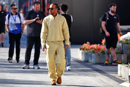 Lewis Hamilton (GBR) Mercedes AMG F1.
21.02.2024. Formula 1 Testing, Sakhir, Bahrain, Day One.
- www.xpbimages.com, EMail: requests@xpbimages.com © Copyright: Charniaux / XPB Images