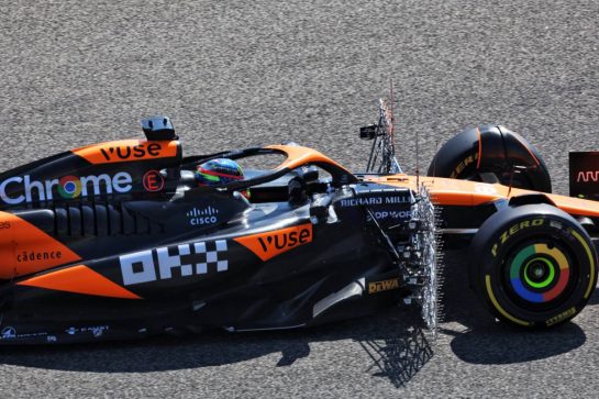 Oscar Piastri (AUS) McLaren MCL38.
21.02.2024. Formula 1 Testing, Sakhir, Bahrain, Day One.
- www.xpbimages.com, EMail: requests@xpbimages.com © Copyright: Bearne / XPB Images