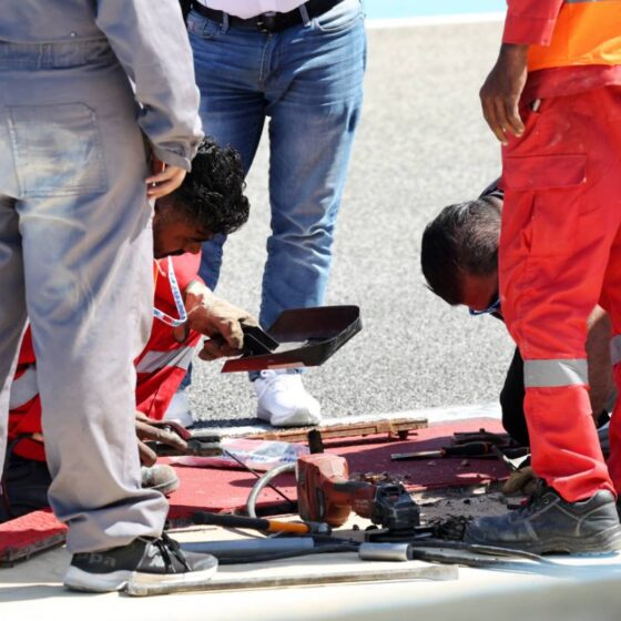 Leclerc and Sainz overcome damage to set Thursday pace
