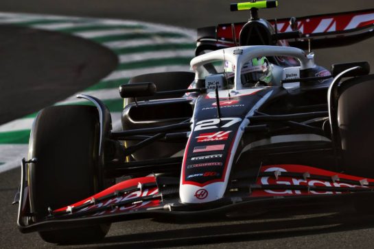 Nico Hulkenberg (GER) Haas VF-24.
07.03.2024. Formula 1 World Championship, Rd 2, Saudi Arabian Grand Prix, Jeddah, Saudi Arabia, Practice Day.
- www.xpbimages.com, EMail: requests@xpbimages.com © Copyright: Charniaux / XPB Images