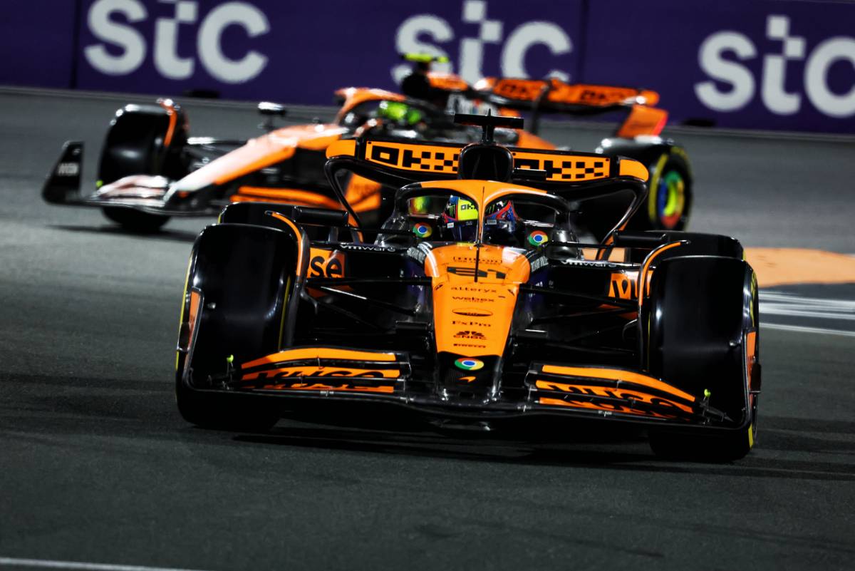 Oscar Piastri (AUS) McLaren MCL38.
09.03.2024. Formula 1 World Championship, Rd 2, Saudi Arabian Grand Prix, Jeddah, Saudi Arabia, Race Day.
- www.xpbimages.com, EMail: requests@xpbimages.com © Copyright: Bearne / XPB Images