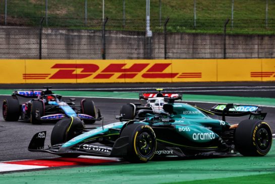 Lance Stroll (CDN) Aston Martin F1 Team AMR24 runs wide.
20.04.2024. Formula 1 World Championship, Rd 5, Chinese Grand Prix, Shanghai, China, Sprint and Qualifying Day.
 - www.xpbimages.com, EMail: requests@xpbimages.com &copy; Copyright: Coates / XPB Images