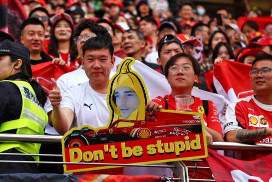 Charles Leclerc (MON) Ferrari fans in the grandstand.
21.04.2024. Formula 1 World Championship, Rd 5, Chinese Grand Prix, Shanghai, China, Race Day.
- www.xpbimages.com, EMail: requests@xpbimages.com © Copyright: Coates / XPB Images
