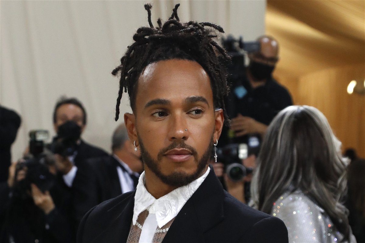 Lewis Hamilton at the 2021 Met Gala