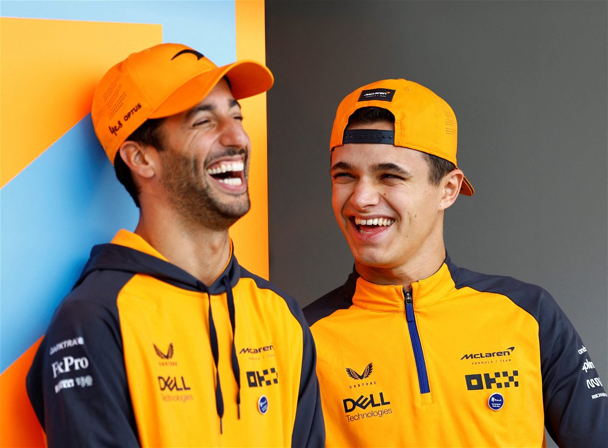 Daniel Ricciardo and Lando Norris