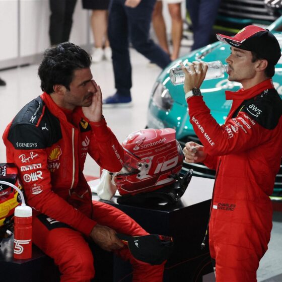 Carlos Sainz Borrows Charles Leclerc’s  Million Toy for His Father