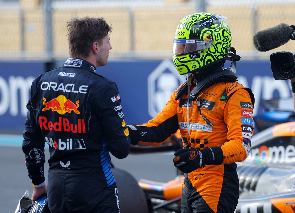 Max Verstappen and Lando Norris