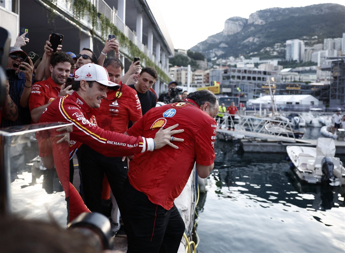Charles Leclerc and Frederic Vasseur