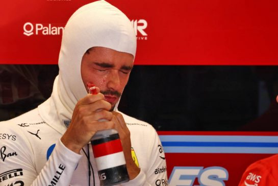 Charles Leclerc (MON) Ferrari sprays himself with water.
03.05.2024. Formula 1 World Championship, Rd 6, Miami Grand Prix, Miami, Florida, USA, Sprint Qualifying Day.
- www.xpbimages.com, EMail: requests@xpbimages.com © Copyright: Coates / XPB Images