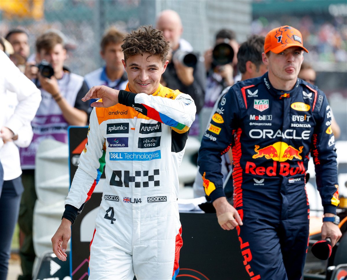 Lando Norris and Max Verstappen