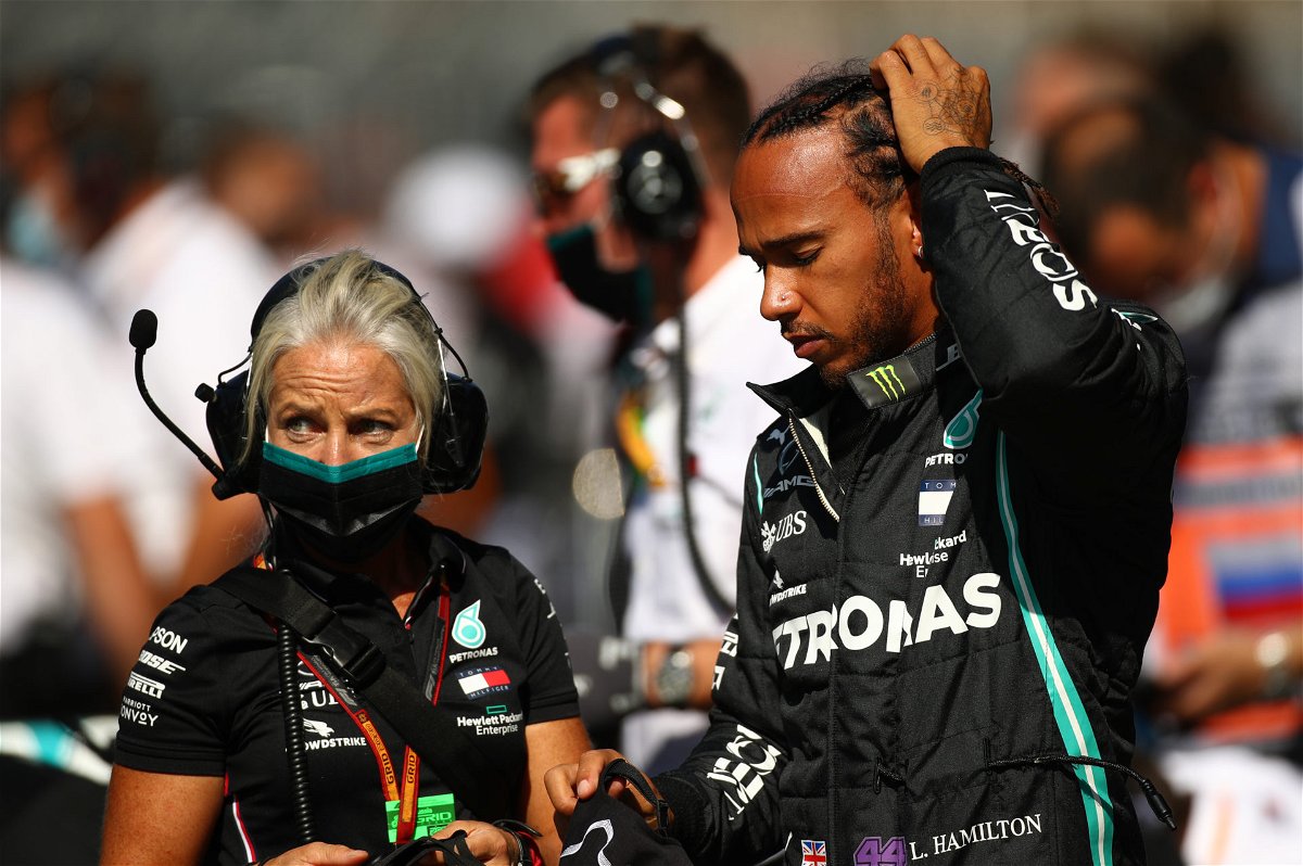 Lewis Hamilton Prior To Start Of Russian GP