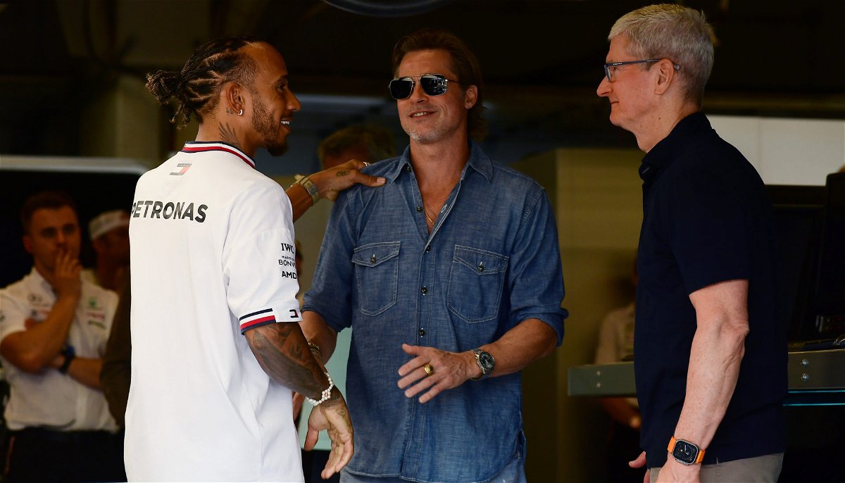 Brad Pitt, Lewis Hamilton and Tim Cook