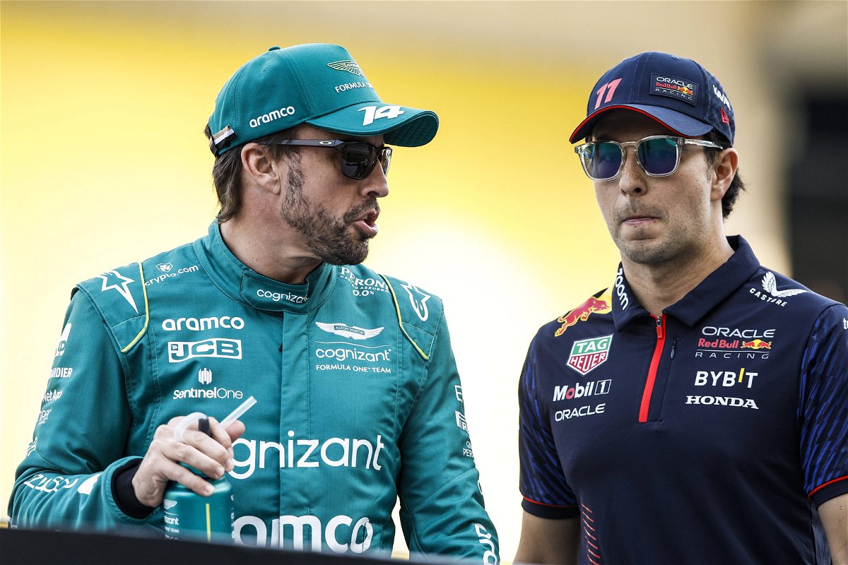 Fernando Alonso and Sergio Perez