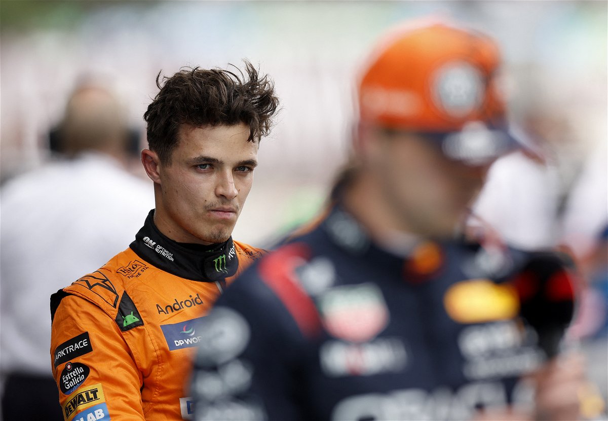 Lando Norris and Max Verstappen