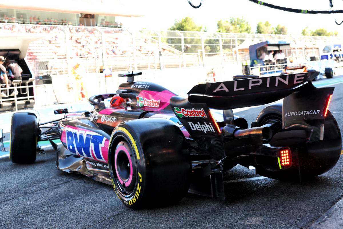 Esteban Ocon (FRA) Alpine F1 Team A524 leaves the pits. 21.06.2024 Formula 1 World Championship, Rd 10, Spanish Grand Prix, Barcelona, Spain, Practice Day. - www.xpbimages.com, EMail: requests@xpbimages.com © Copyright: Batchelor / XPB Images