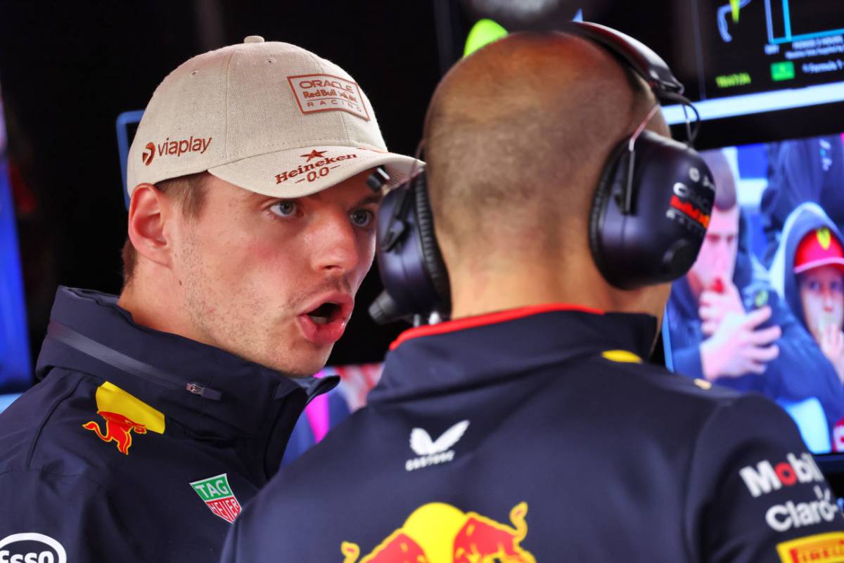 Max Verstappen (NLD) Red Bull Racing with Gianpiero Lambiase (ITA) Red Bull Racing Engineer. 24.05.2024. Formula 1 World Championship, Rd 8, Monaco Grand Prix, Monte Carlo, Monaco, Practice Day. - www.xpbimages.com, EMail: requests@xpbimages.com &copy; Copyright: Batchelor / XPB Images