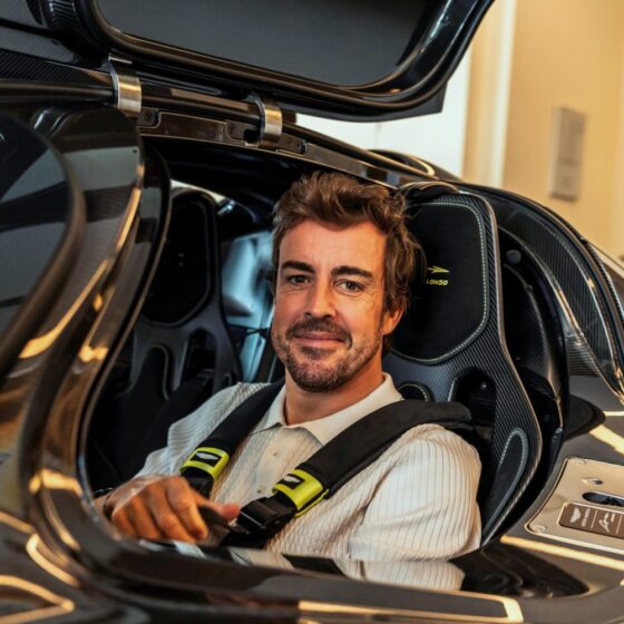 Alonso takes delivery of bespoke Aston Martin Valkyrie