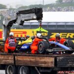 Sad Colapinto laments two crashes in one day in Sao Paulo