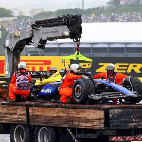 Sad Colapinto laments two crashes in one day in Sao Paulo