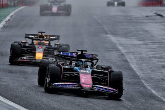 Esteban Ocon (FRA) Alpine F1 Team A524.
03.11.2024. Formula 1 World Championship, Rd 21, Brazilian Grand Prix, Sao Paulo, Brazil, Race Day.
- www.xpbimages.com, EMail: requests@xpbimages.com &copy; Copyright: Charniaux / XPB Images