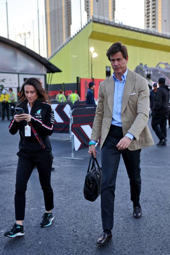 Toto Wolff (GER) Mercedes AMG F1 Shareholder and Executive Director.
21.11.2024. Formula 1 World Championship, Rd 22, Las Vegas Grand Prix, Las Vegas, Nevada, USA, Practice Day
- www.xpbimages.com, EMail: requests@xpbimages.com &copy; Copyright: Batchelor / XPB Images