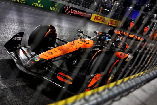 Oscar Piastri (AUS) McLaren MCL38.
21.11.2024. Formula 1 World Championship, Rd 22, Las Vegas Grand Prix, Las Vegas, Nevada, USA, Practice Day
- www.xpbimages.com, EMail: requests@xpbimages.com &copy; Copyright: Charniaux / XPB Images