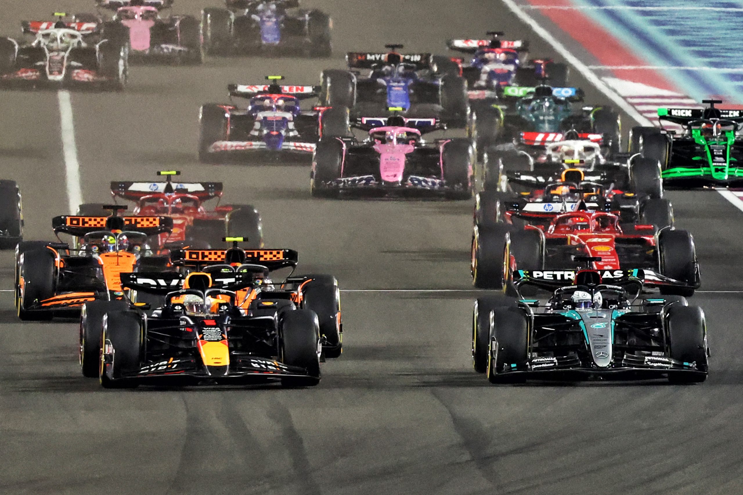 Russell expected crash with Verstappen at start of Qatar GP