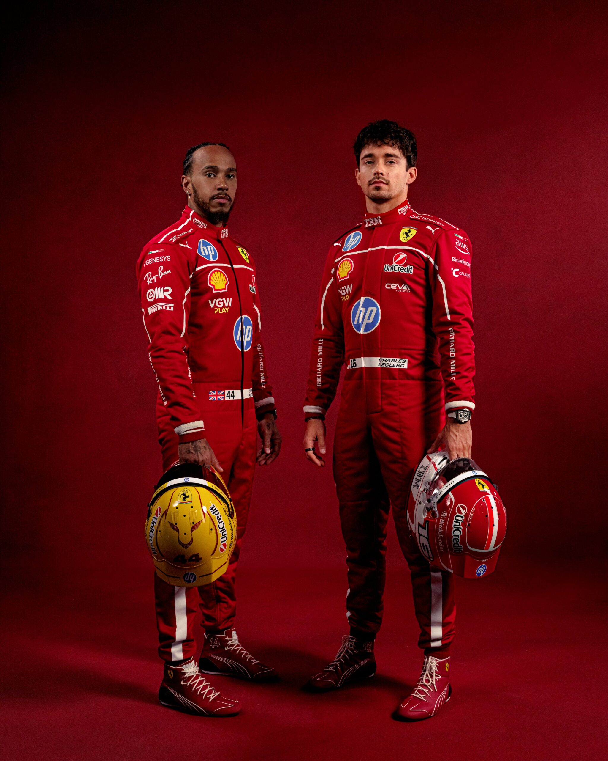 Ferrari reveals drivers’ new team kit for 2025