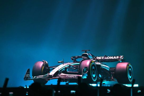 Mercedes AMG F1 W16.
18.02.2025. Formula One World Championship, F1 75 Live. O2 Arena, London, England.
- www.xpbimages.com, EMail: requests@xpbimages.com &copy; Copyright: Batchelor / XPB Images