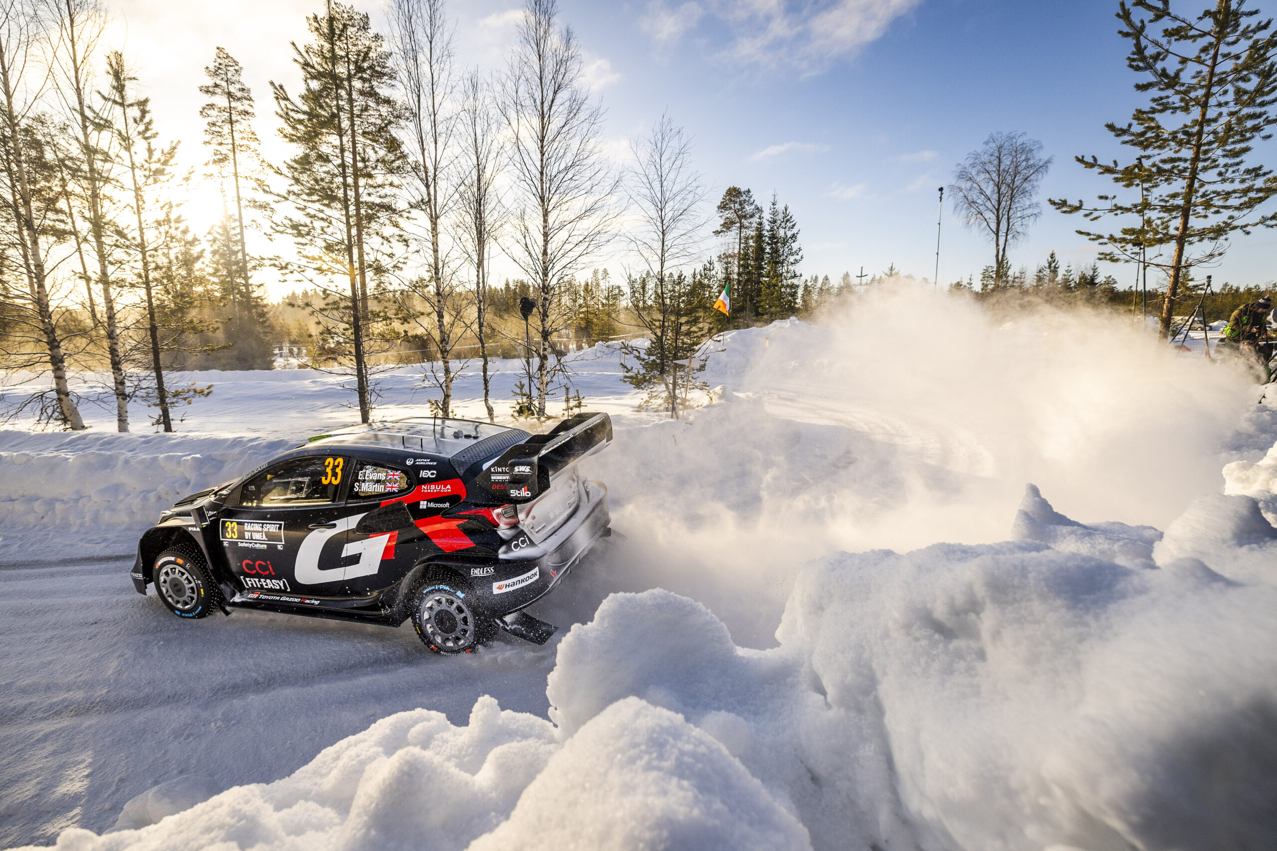 WRC – Evans holds slender Saturday lead at Rally Sweden 