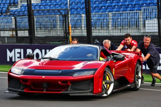 Circuit atmosphere - A Ferrari F80.
12.03.2025. Formula 1 World Championship, Rd 1, Australian Grand Prix, Albert Park, Melbourne, Australia, Preparation Day.
- www.xpbimages.com, EMail: requests@xpbimages.com &copy; Copyright: Batchelor / XPB Images