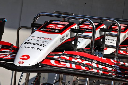 Haas VF-25 nosecones.
20.03.2025. Formula 1 World Championship, Rd 2, Chinese Grand Prix, Shanghai, China, Preparation Day.
- www.xpbimages.com, EMail: requests@xpbimages.com © Copyright: Moy / XPB Images