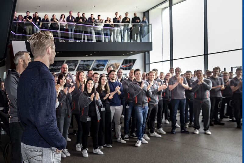 Hulkenberg ‘excited by the progress’ after Audi engine factory tour