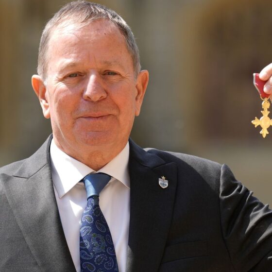 Martin Brundle, OBE, enjoys day of honour at Windsor Castle