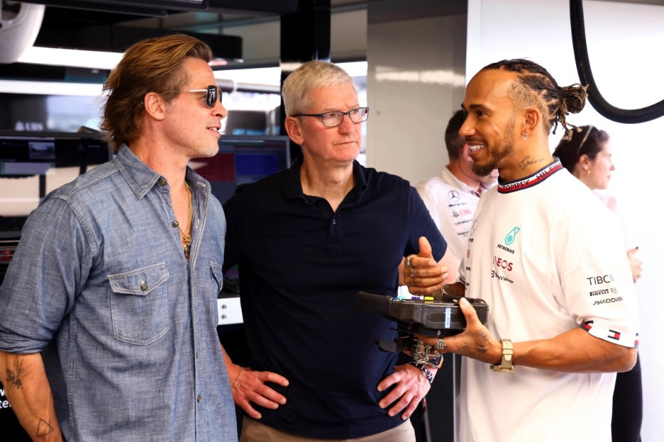 ‘A gem and a gent’: Brad Pitt praises Hamilton’s role in F1 movie