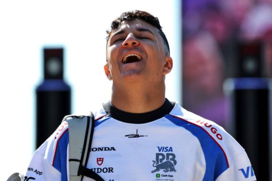 Isack Hadjar (FRA) Racing Bulls.
03.07.2025. Formula 1 World Championship, Rd 12, British Grand Prix, Silverstone, England, Preparation Day.
 - www.xpbimages.com, EMail: requests@xpbimages.com &copy; Copyright: Rew / XPB Images