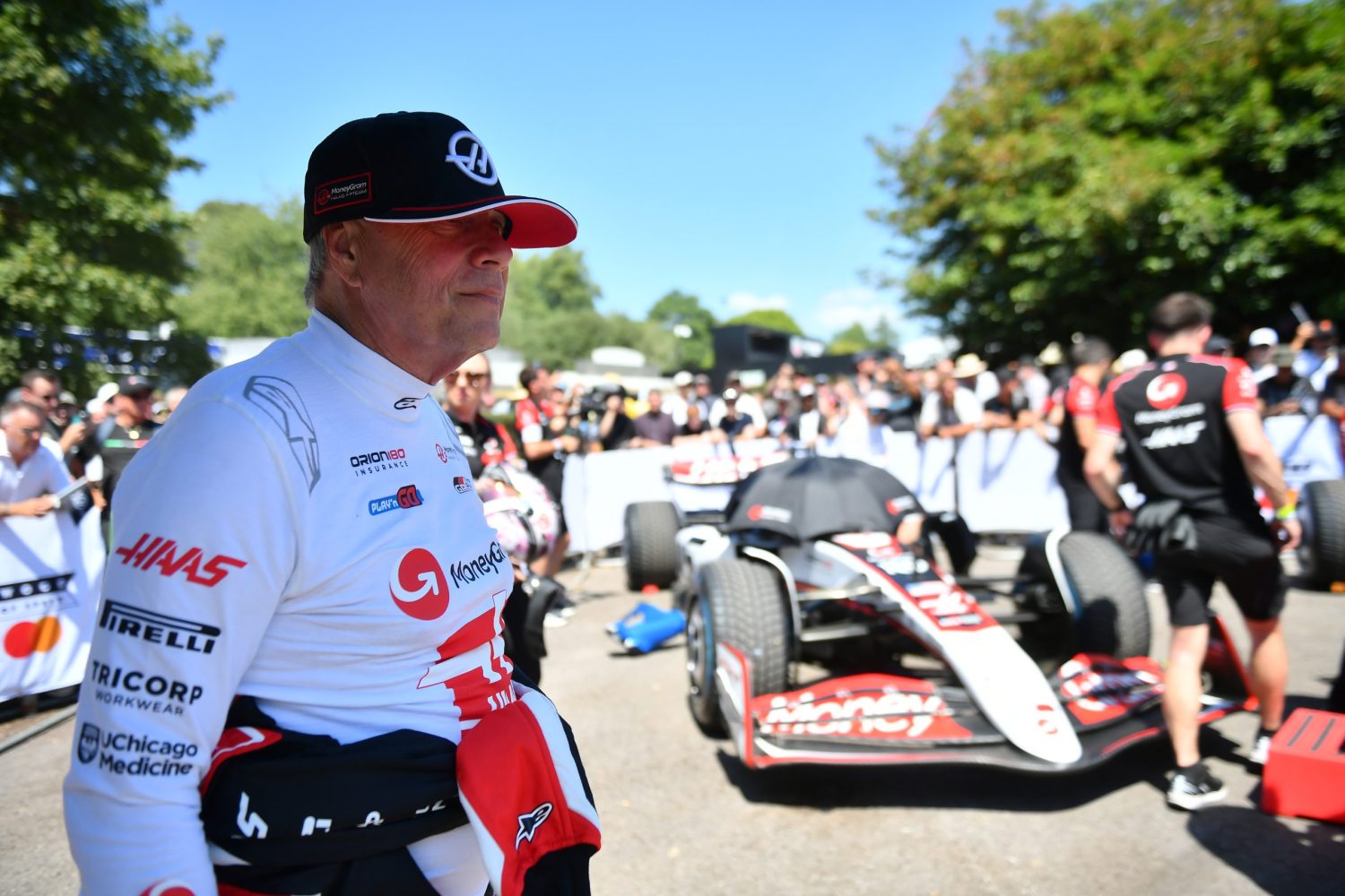 Gene Haas survives milestone run up the hill at Goodwood