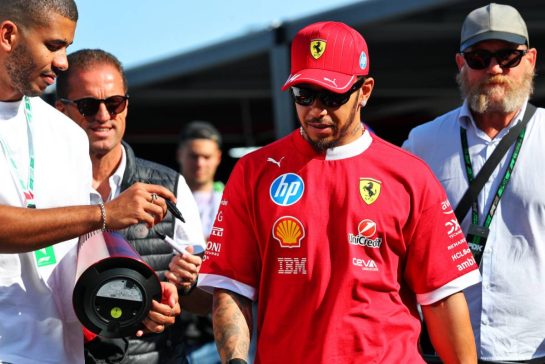 Lewis Hamilton (GBR) Ferrari.
31.07.2025. Formula 1 World Championship, Rd 14, Hungarian Grand Prix, Budapest, Hungary, Preparation Day.
- www.xpbimages.com, EMail: requests@xpbimages.com © Copyright: Batchelor / XPB Images