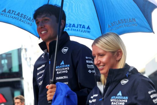 (L to R): Alexander Albon (THA) Atlassian Williams Racing with Rebecca Banks (GBR) Atlassian Williams Racing Communications Manager.
28.08.2025. Formula 1 World Championship, Rd 15, Dutch Grand Prix, Zandvoort, Netherlands, Preparation Day.
- www.xpbimages.com, EMail: requests@xpbimages.com © Copyright: Bearne / XPB Images