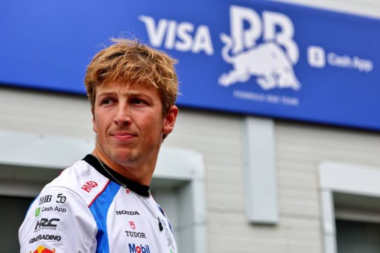 Liam Lawson (NZL) Racing Bulls.
18.09.2025. Formula 1 World Championship, Rd 17, Azerbaijan Grand Prix, Baku Street Circuit, Azerbaijan, Preparation Day.
- www.xpbimages.com, EMail: requests@xpbimages.com &copy; Copyright: Batchelor / XPB Images