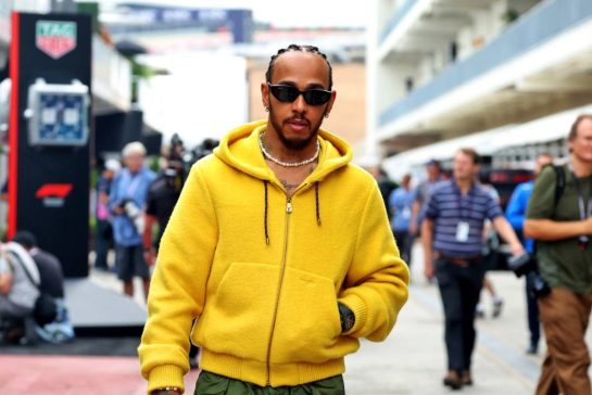 Lewis Hamilton (GBR) Ferrari.
16.10.2025. Formula 1 World Championship, Rd 19, United States Grand Prix, Austin, Texas, USA, Preparation Day.
- www.xpbimages.com, EMail: requests@xpbimages.com &copy; Copyright: Bearne / XPB Images