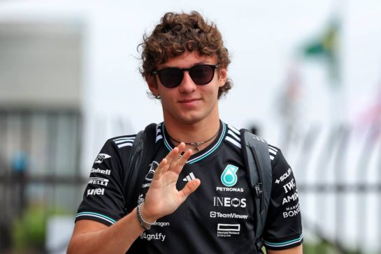 Andrea Kimi Antonelli (ITA) Mercedes AMG F1.
06.11.2025. Formula 1 World Championship, Rd 21, Brazilian Grand Prix, Sao Paulo, Brazil, Preparation Day.
 - www.xpbimages.com, EMail: requests@xpbimages.com &copy; Copyright: Rew / XPB Images