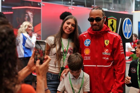 Lewis Hamilton (GBR) Ferrari.
06.11.2025. Formula 1 World Championship, Rd 21, Brazilian Grand Prix, Sao Paulo, Brazil, Preparation Day.
 - www.xpbimages.com, EMail: requests@xpbimages.com &copy; Copyright: Rew / XPB Images