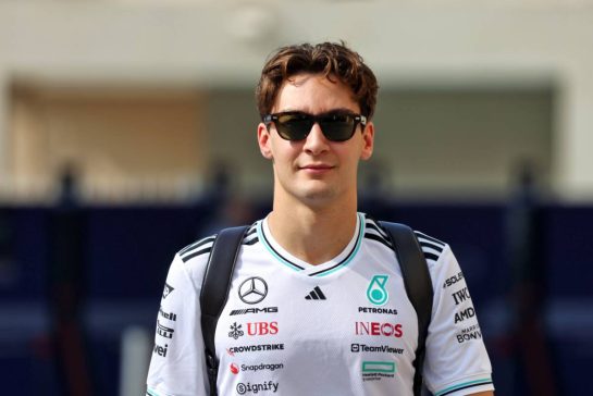 George Russell (GBR) Mercedes AMG F1.
04.12.2025. Formula 1 World Championship, Rd 24, Abu Dhabi Grand Prix, Yas Marina Circuit, Abu Dhabi, Preparation Day.
- www.xpbimages.com, EMail: requests@xpbimages.com &copy; Copyright: Bearne / XPB Images