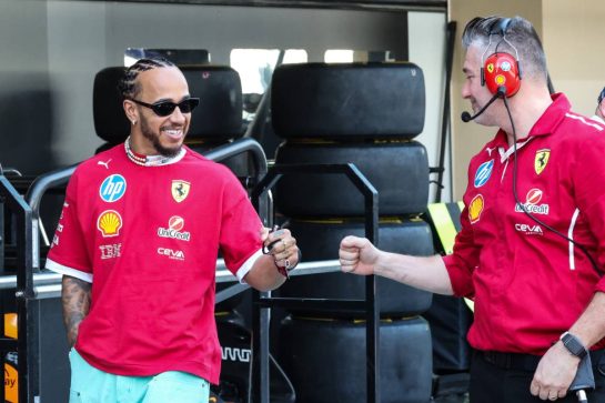 Lewis Hamilton (GBR), Scuderia Ferrari 
04.12.2025. Formula 1 World Championship, Rd 24, Abu Dhabi Grand Prix, Yas Marina Circuit, Abu Dhabi, Preparation Day.
- www.xpbimages.com, EMail: requests@xpbimages.com &copy; Copyright: Charniaux / XPB Images