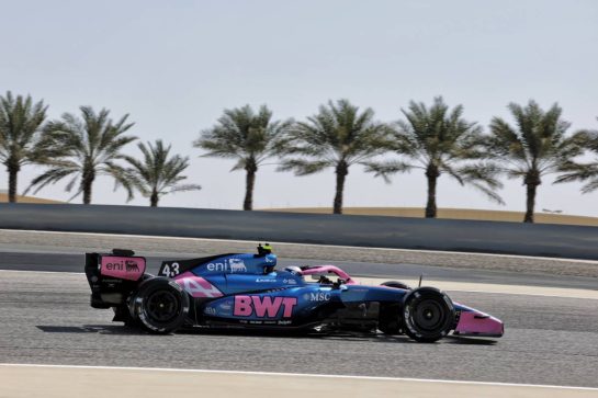 Franco Colapinto (ARG) Alpine F1 Team A526.
11.02.2026. Formula 1 Testing, Bahrain Test One, Sakhir, Bahrain, Day One.
- www.xpbimages.com, EMail: requests@xpbimages.com © Copyright: Moy / XPB Images