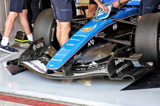 Williams F1 Team FW48 front wing.
12.02.2026. Formula 1 Testing, Bahrain Test One, Sakhir, Bahrain, Day Two.
- www.xpbimages.com, EMail: requests@xpbimages.com &copy; Copyright: Batchelor / XPB Images