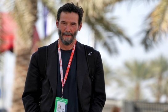 Keanu Reeves (USA) Actor.
12.02.2026. Formula 1 Testing, Bahrain Test One, Sakhir, Bahrain, Day Two.
- www.xpbimages.com, EMail: requests@xpbimages.com &copy; Copyright: Moy / XPB Images