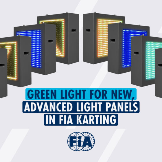 Green light for new and advanced light panels in FIA Karting